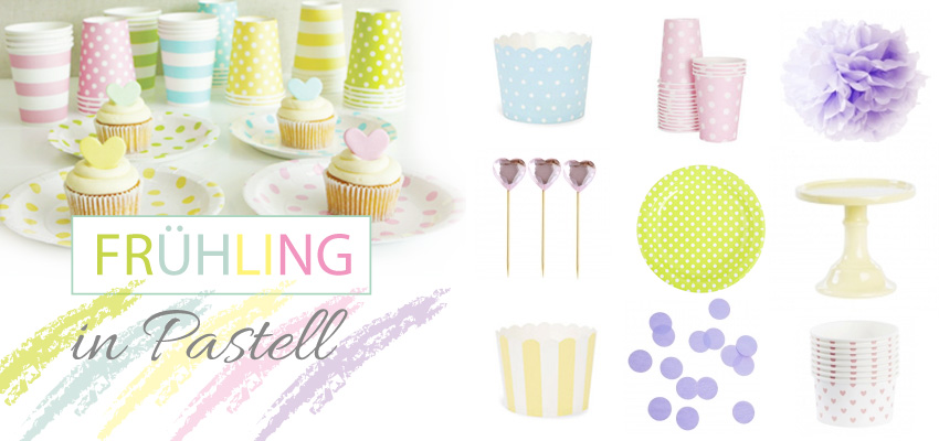 zarte Pastellfarben für den Frühling